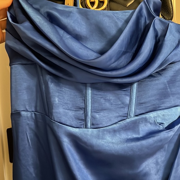 New Hello Molly MY FIERCE HEART MIDI DRESS BLUE with tags! - Picture 4 of 4